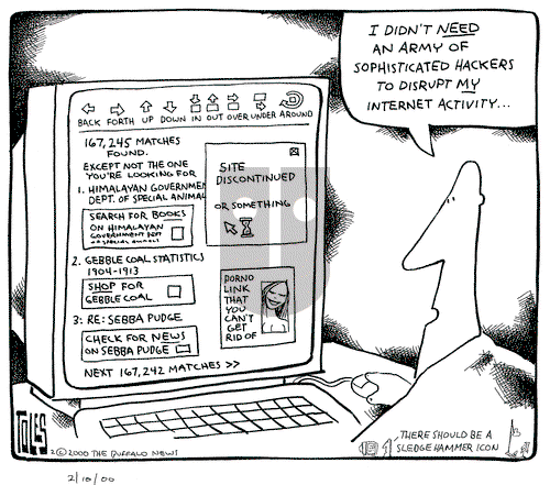 Tom Toles on Thursday February 10, 2000 Comic Strip