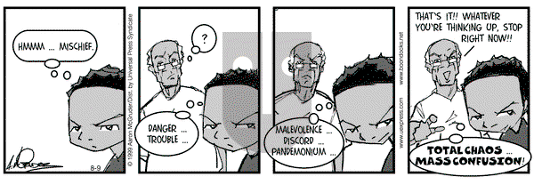 The Boondocks on Monday August 9, 1999 Comic Strip