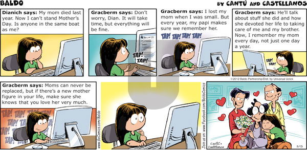 Baldo on Sunday May 13, 2012 Comic Strip