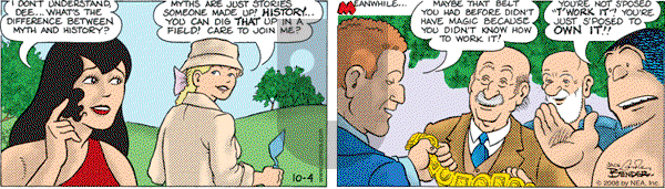 Alley Oop on Saturday October 4, 2008 Comic Strip