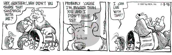 The Grizzwells on Thursday January 8, 1998 Comic Strip