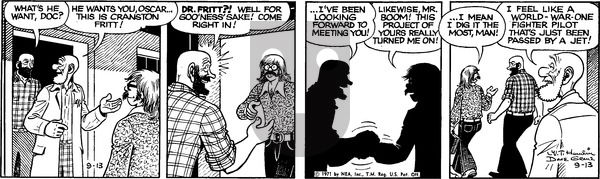 Alley Oop on Monday September 13, 1971 Comic Strip