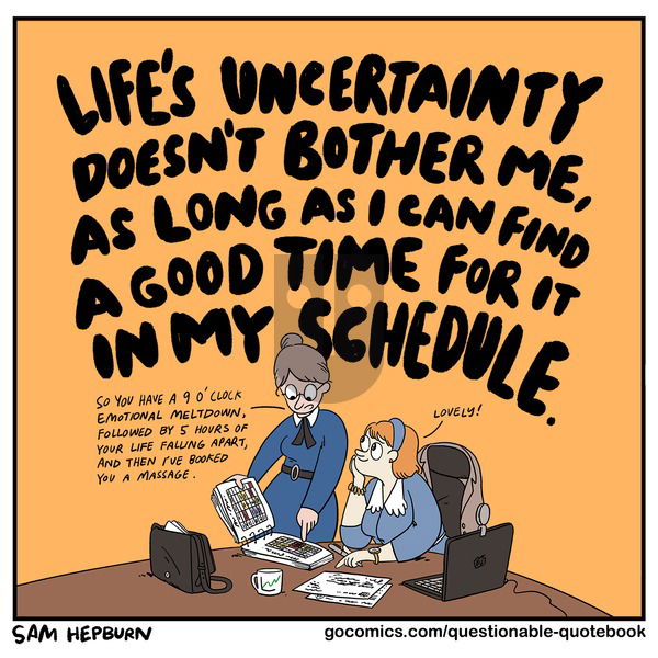 Questionable Quotebook on Sunday April 6, 2025 Comic Strip