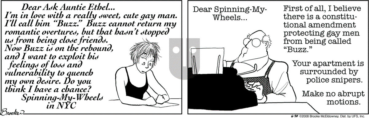 9 Chickweed Lane - Monday June 30, 2008 Comic Strip