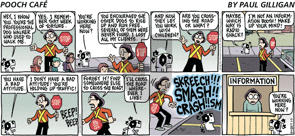 Pooch Cafe on Sunday January 7, 2007 Comic Strip