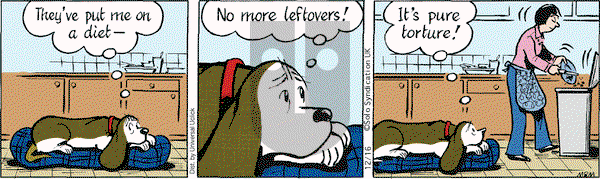 Fred Basset on Wednesday December 16, 2015 Comic Strip