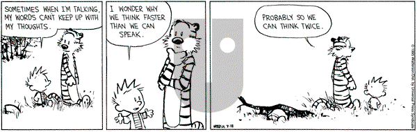 Calvin and Hobbes on Saturday March 18, 1995 Comic Strip