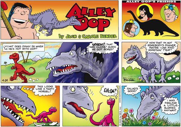 Alley Oop on Sunday April 24, 2005 Comic Strip