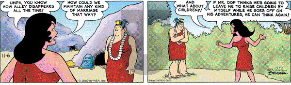 Alley Oop on Friday November 6, 2009 Comic Strip