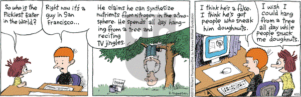 Cul de Sac on Tuesday April 25, 2017 Comic Strip