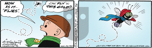 Nancy on Monday November 20, 2017 Comic Strip