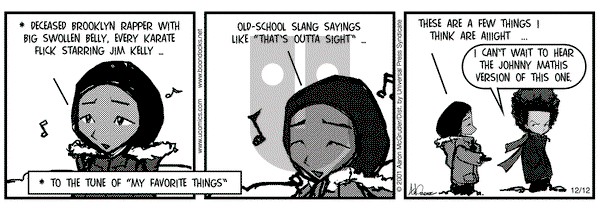 The Boondocks on Wednesday December 12, 2001 Comic Strip