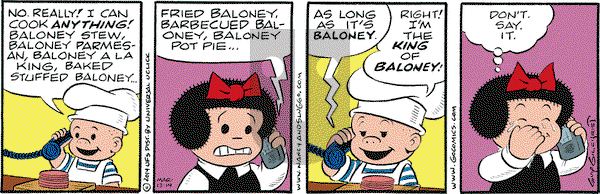 Nancy on Thursday March 13, 2014 Comic Strip