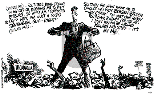 Pat Oliphant on Wednesday April 24, 1985 Comic Strip