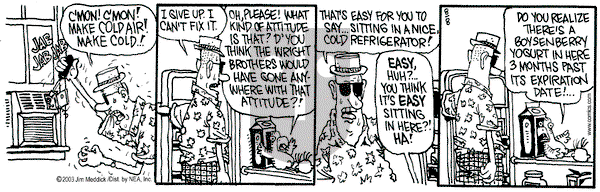 Monty on Friday August 8, 2003 Comic Strip