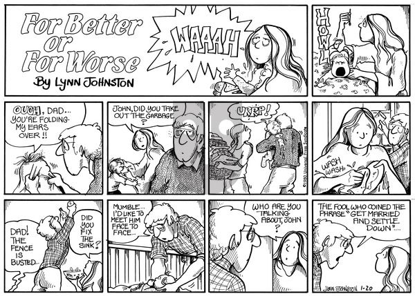 For Better or For Worse on Sunday January 20, 1980 Comic Strip