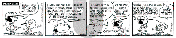 Peanuts - Friday April 20, 1973 Comic Strip