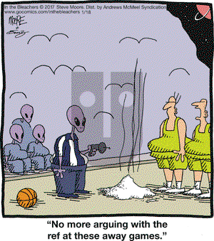 In the Bleachers on Wednesday January 18, 2017 Comic Strip