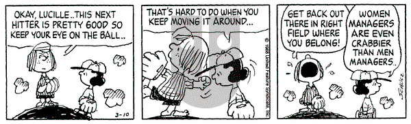 Peanuts on Thursday March 10, 1988 Comic Strip