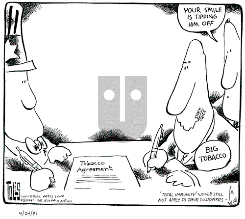 Tom Toles on Thursday April 24, 1997 Comic Strip
