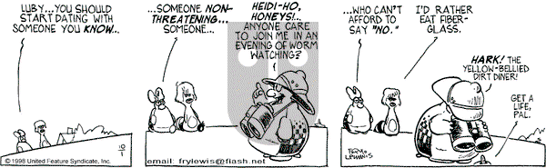 Over the Hedge on Thursday October 1, 1998 Comic Strip