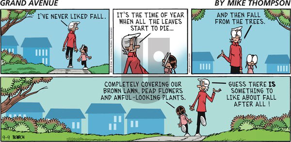 Grand Avenue on Sunday September 9, 2018 Comic Strip
