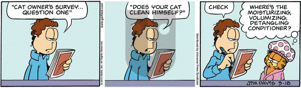 Garfield on Thursday March 18, 2010 Comic Strip