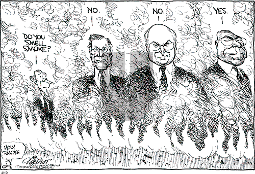 Pat Oliphant on Monday April 19, 2004 Comic Strip