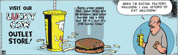 Lucky Cow on Saturday May 14, 2005 Comic Strip