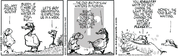Over the Hedge on Thursday November 6, 2003 Comic Strip