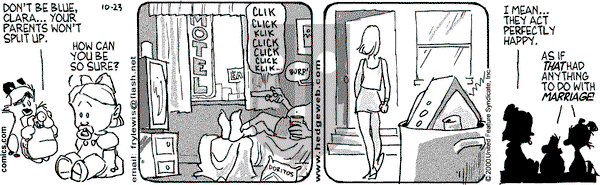 Over the Hedge on Monday October 23, 2000 Comic Strip