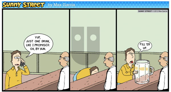 Sunny Street on Friday April 4, 2014 Comic Strip