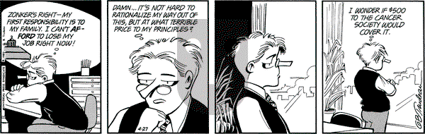 Doonesbury on Thursday April 27, 1989 Comic Strip