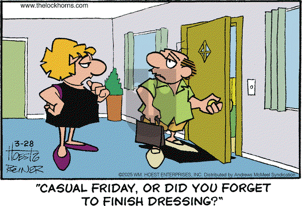The Lockhorns on Friday March 28, 2025 Comic Strip