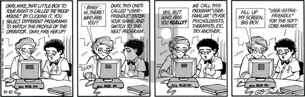 Doonesbury on Thursday October 10, 1985 Comic Strip