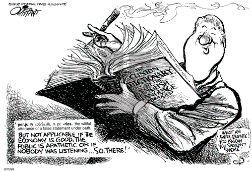Pat Oliphant on Tuesday September 15, 1998 Comic Strip
