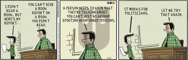 Grand Avenue on Thursday February 23, 2023 Comic Strip