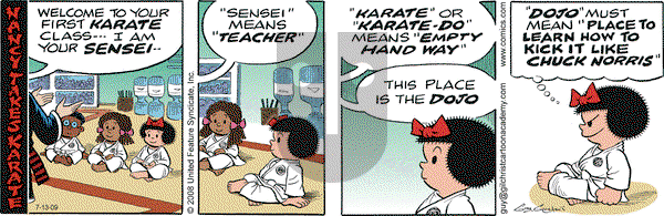 Nancy on Monday July 13, 2009 Comic Strip