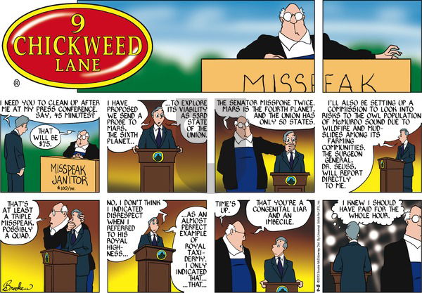 9 Chickweed Lane on Sunday September 8, 2013 Comic Strip