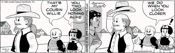 Nancy on Saturday April 4, 1998 Comic Strip