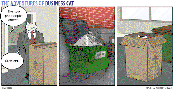 The Adventures of Business Cat on Monday July 13, 2015 Comic Strip