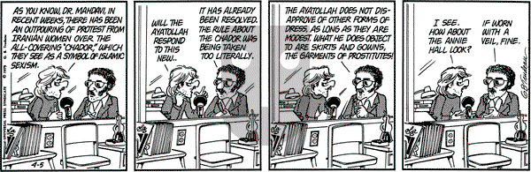 Doonesbury on Thursday April 5, 1979 Comic Strip