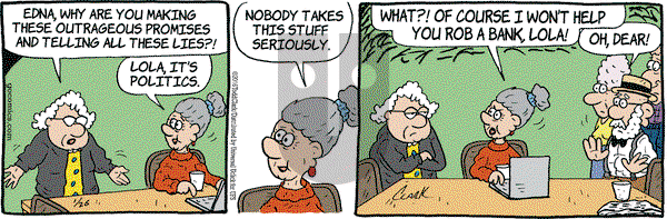Lola on Tuesday January 26, 2016 Comic Strip