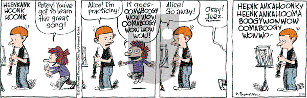 Cul de Sac on Wednesday February 10, 2016 Comic Strip