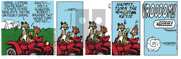 Over the Hedge on Wednesday October 18, 2006 Comic Strip