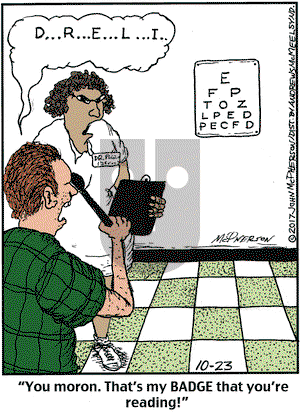 Close to Home on Monday October 23, 2017 Comic Strip