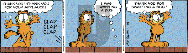 Garfield on Monday April 18, 2011 Comic Strip
