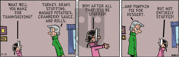 Grand Avenue on Thursday November 19, 2020 Comic Strip
