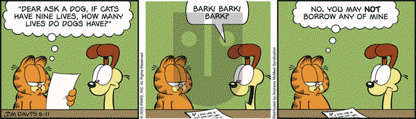 Garfield on Wednesday June 11, 2025 Comic Strip