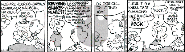 Drabble on Tuesday January 6, 1998 Comic Strip